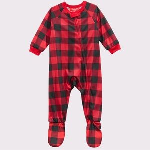 Buffalo Plaid Footed Infants Holiday's PJ